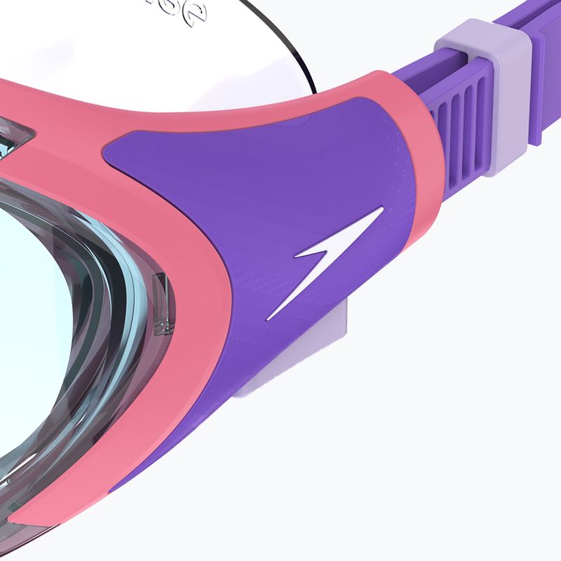 Speedo Biofuse 2.0 rosa Limonade / Stahl Kinderschwimmmaske 5