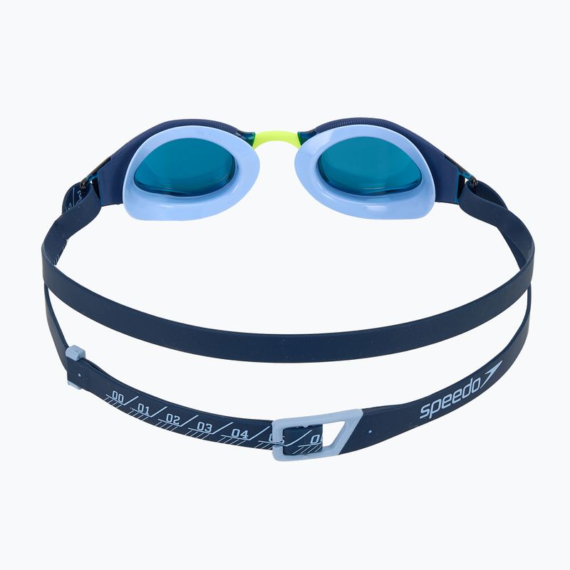 Speedo Fastskin Hyper Elite Mirror Nacht / Kobalt / Silber Spiegel schwimmen Schwimmbrille 4