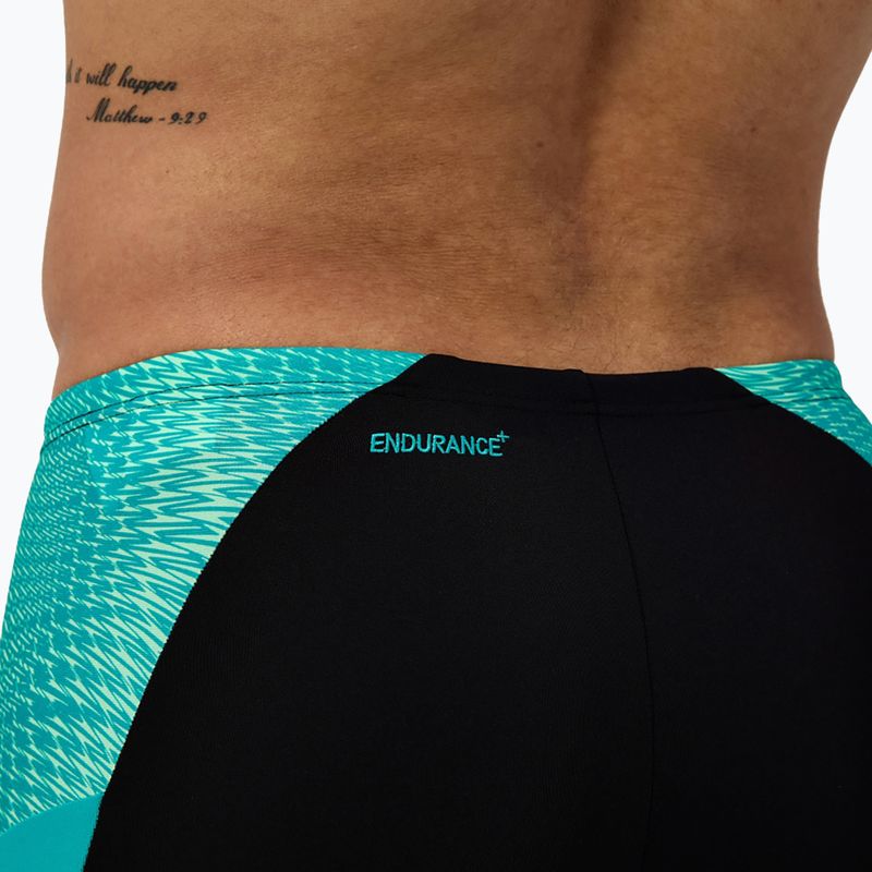 Herren-Schwimmjammer Speedo Endurance+ MAX Splice Jammer schwarz/türkisstein 6