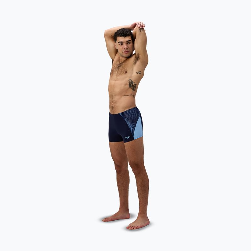 Herren-Schwimmshorts Speedo Endurance+ MAX Splice Aquashort Navy/Zuckerblau 2