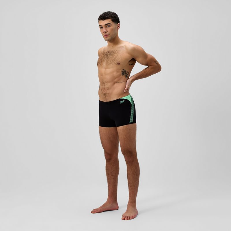 Herren-Schwimmshorts Speedo Hyper Boom Splice schwarz/alfalfa grün 2