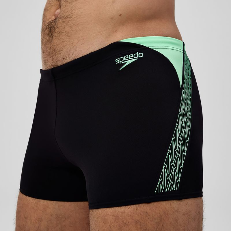 Herren-Schwimmshorts Speedo Hyper Boom Splice schwarz/alfalfa grün 5