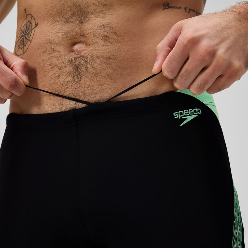 Herren-Schwimmshorts Speedo Hyper Boom Splice schwarz/alfalfa grün 6
