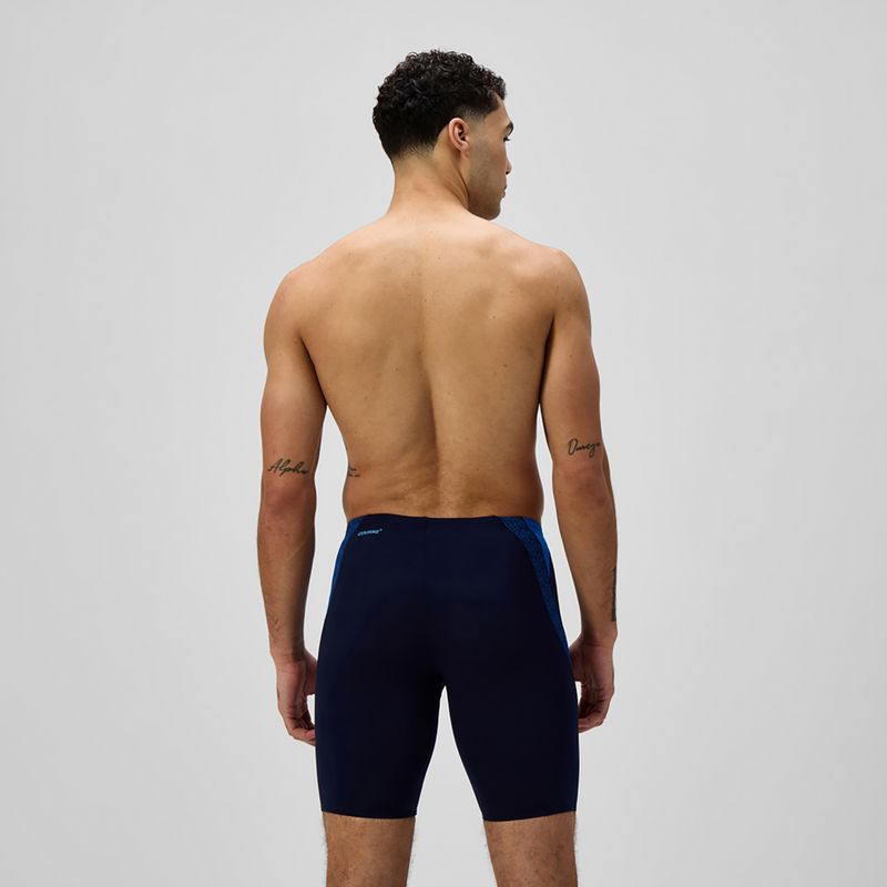 Männer Schwimm Jammer Speedo Hyper Boom Splice grau lead/neon coral 3