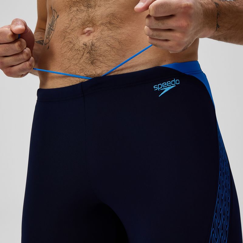 Männer Schwimm Jammer Speedo Hyper Boom Splice grau lead/neon coral 6