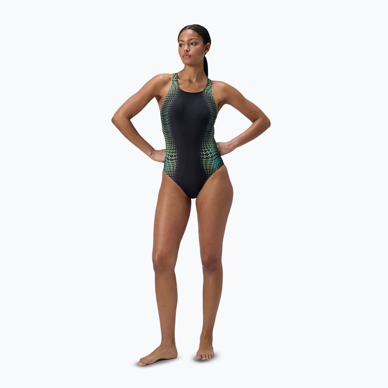 Damen-Einteiler Badeanzug Speedo Digital Printed Medalist turquoise gem 2