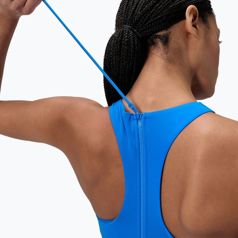 Speedo Racer Zip einteiliger Badeanzug für Damen mit integriertem Bade-BH in Lagunenblau 5