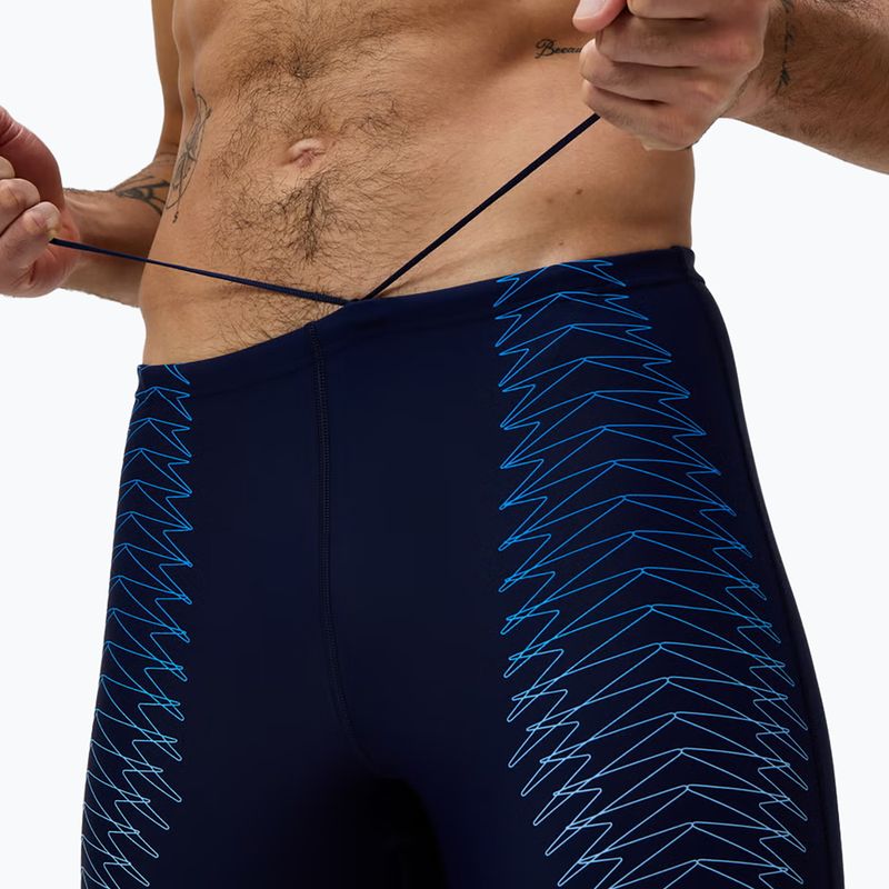 Schwimm-Jammer Herren Speedo Duo Logo Print Mid Jammer navy/sugar blue 5