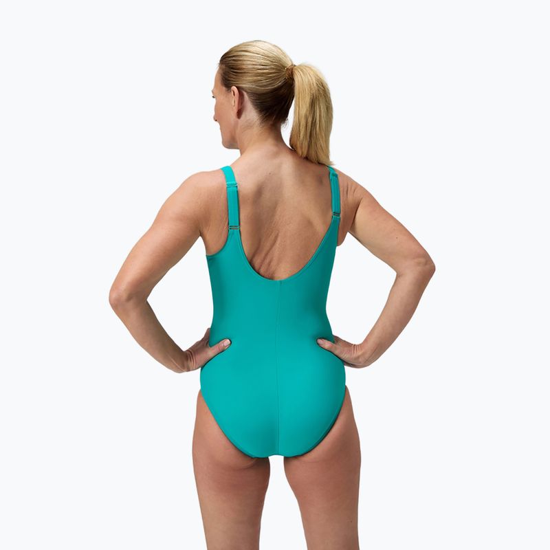 Damen-Einteiler Badeanzug Speedo Shaping Cross Knot turquoise gem 3
