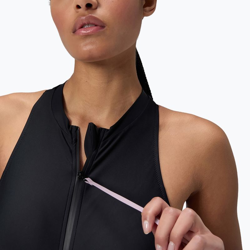 Damen-Einteiler Badeanzug Speedo Zip Colorblock Anthrazit 6