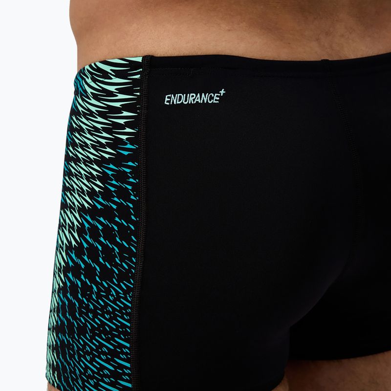Herren-Schwimmshorts Speedo Endurance+ Tech Panel Aquashort schwarz/türkisstein 7