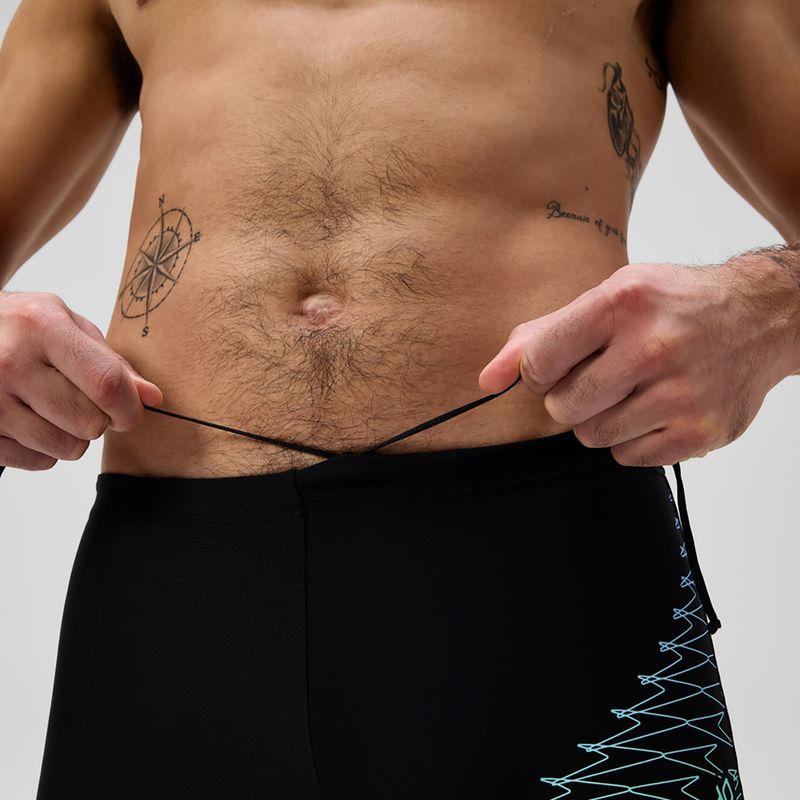 Herren-Schwimmshorts Speedo Medley Logo Aquashort schwarz/alfalfa grün 6