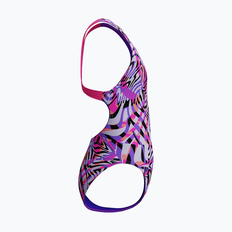Kinder-Einzelstück-Schwimmanzug Speedo Digital Allover Leaderback Flare Pink 4