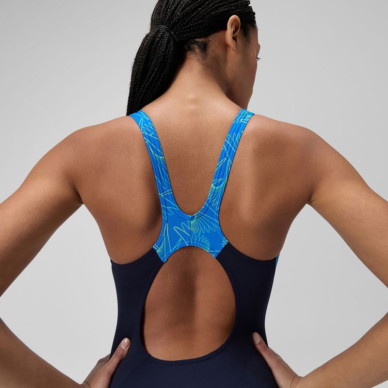 Speedo Damen-Badeanzug HyperBoom Splice Muscleback Lagunenblau 7