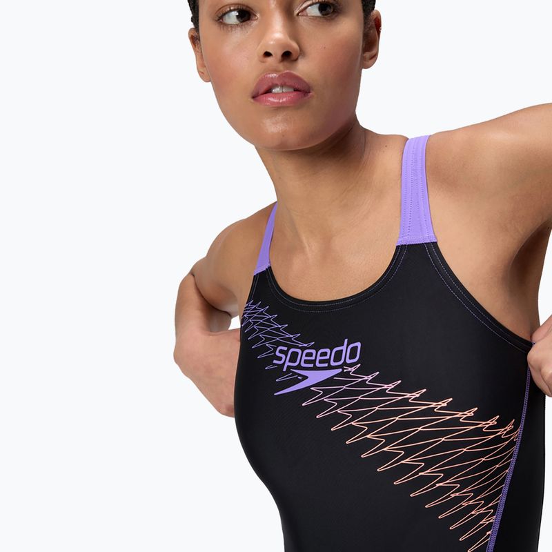 Einteiliger Badeanzug Speedo Medley Logo Medalist bright peach 5