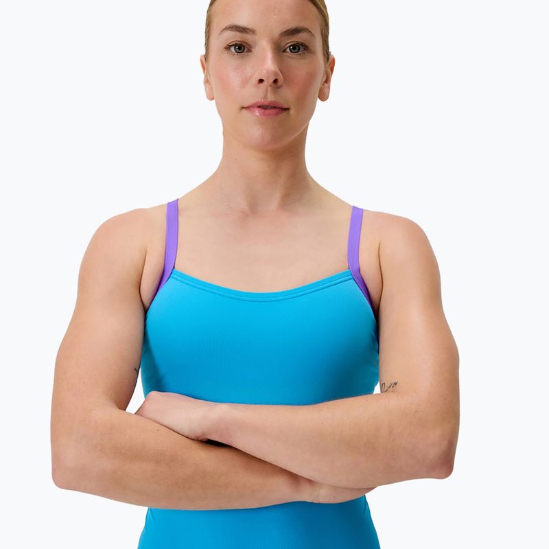 Damen-Einteiler Badeanzug Speedo FL Solid Flyback 2.0 Picton Blue/Indigo Glow 4