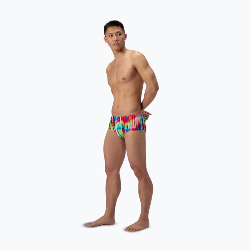 Herren-Schwimm-Boxershorts Speedo Printed 13.5 cm Brief prismatic paradise/ruby 2