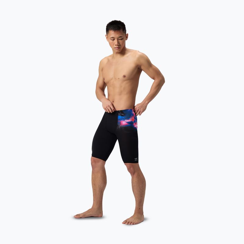 Speedo Herren Schwimmen Jammers Platzierung Gedruckt elektrostatisch/schwarz 2