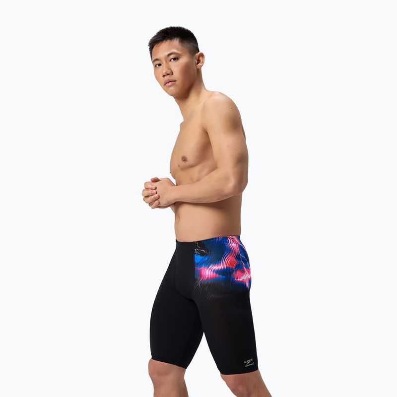 Speedo Herren Schwimmen Jammers Platzierung Gedruckt elektrostatisch/schwarz 4