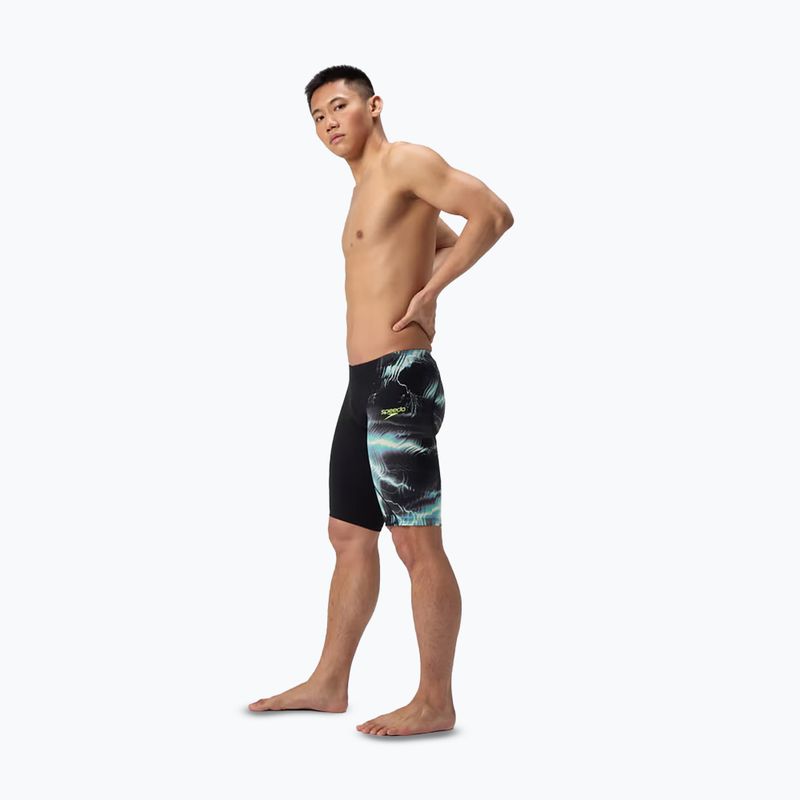 Herren-Schwimmjammer Speedo Fastskin LZR Ignite Jammer elektrostatik/schwarz 2