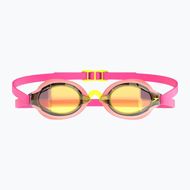 Schwimmbrille Speedo Fastskin Speedsocket 2 Mirror neon melon/vermilion/gold mirror 2