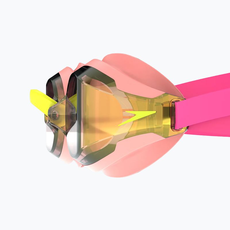 Schwimmbrille Speedo Fastskin Speedsocket 2 Mirror neon melon/vermilion/gold mirror 3