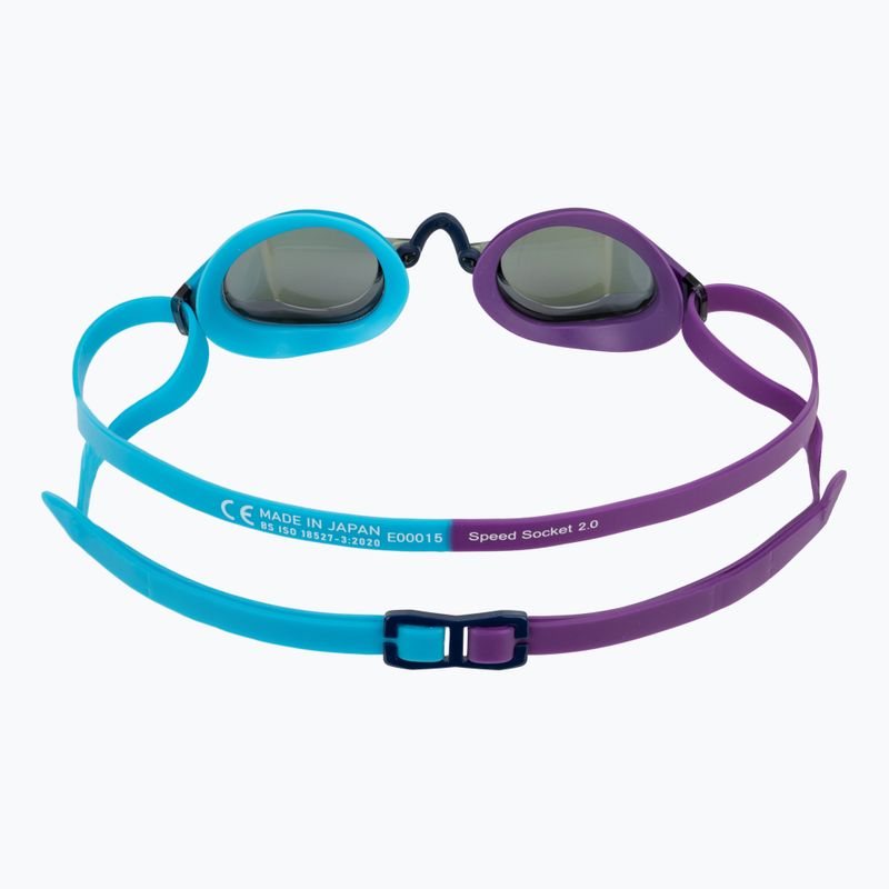 Schwimmbrille Speedo Fastskin Speedsocket 2 Mirror Mayan Blue/Galaxy Grape/Smoke/Iris Mirror 4