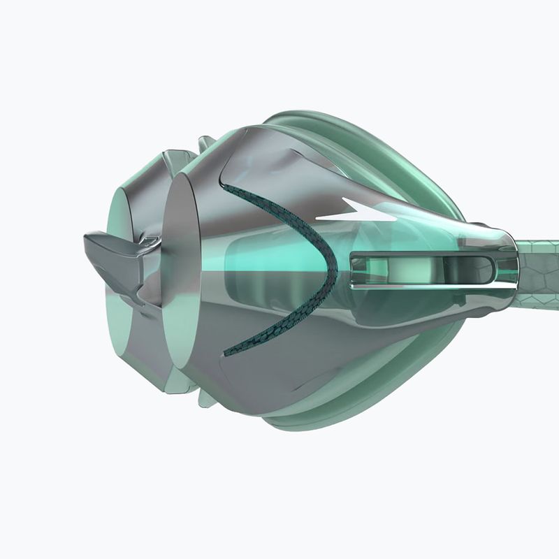 Schwimmbrille Speedo Vanquisher 3.0 Mirror Ltd storm green/grey/emerald matte mirror ltd 3