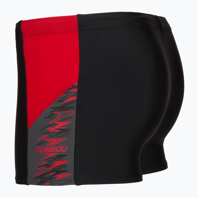 Herren-Badeboxershorts Speedo Dive Aquashort Anthracite/Hrr 3