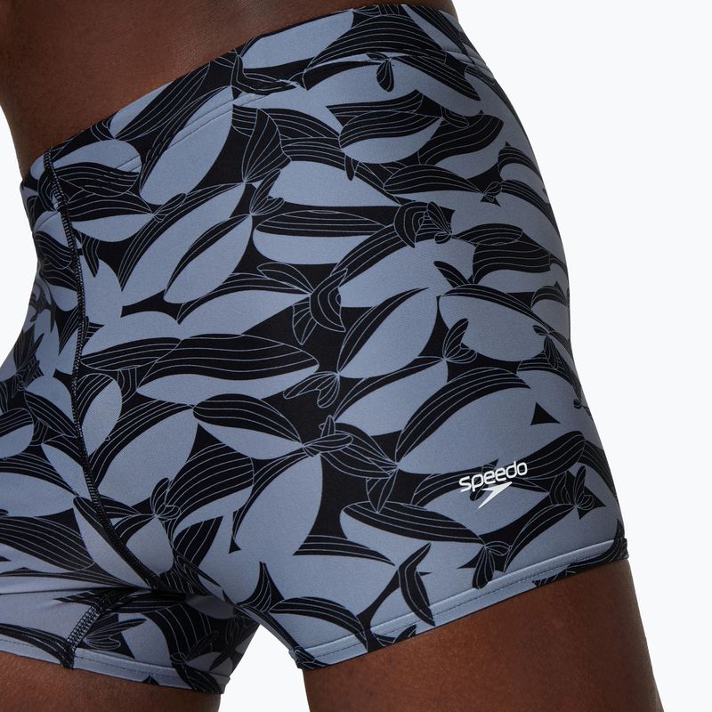 Herren-Badeboxershorts Speedo Print Beachstar Square Leg Anthracite/Coin Grey 4