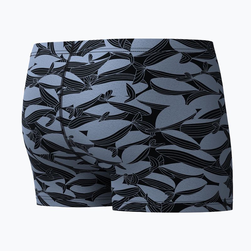Herren-Badeboxershorts Speedo Print Beachstar Square Leg Anthracite/Coin Grey 7