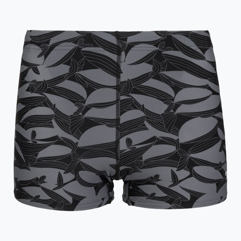Herren-Badeboxershorts Speedo Print Beachstar Square Leg Anthracite/Coin Grey 5