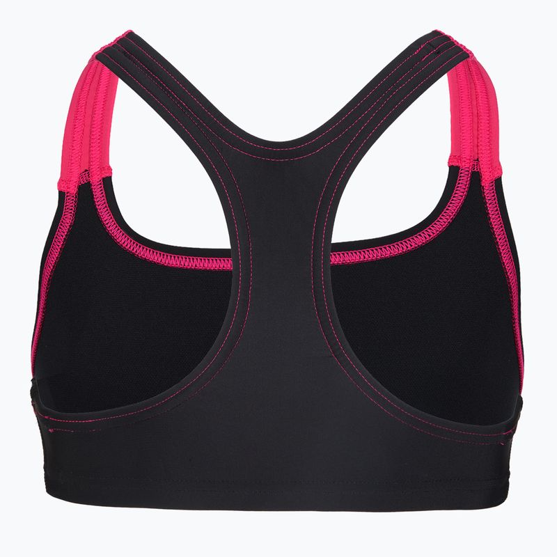 Kinder-Badeanzug zweiteilig Speedo Medley Logo Racerback 2pc anthracite/pink 4