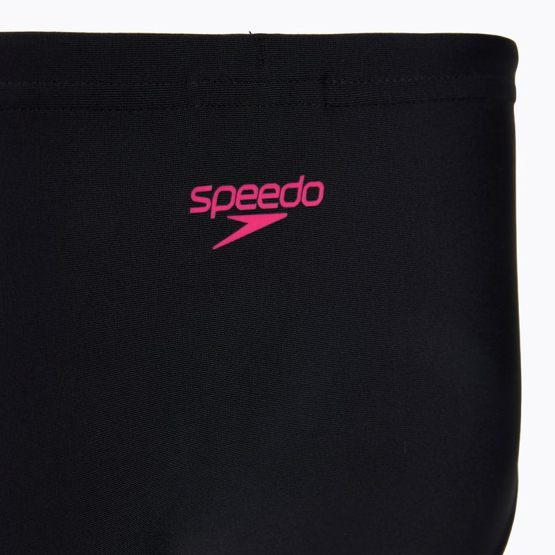 Kinder-Badeanzug zweiteilig Speedo Medley Logo Racerback 2pc anthracite/pink 8