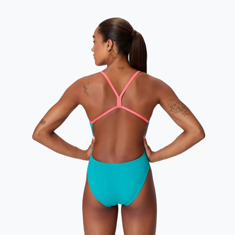 Damen-Badeanzug Speedo FL Solid V-Back 2.0 mayan blue 2
