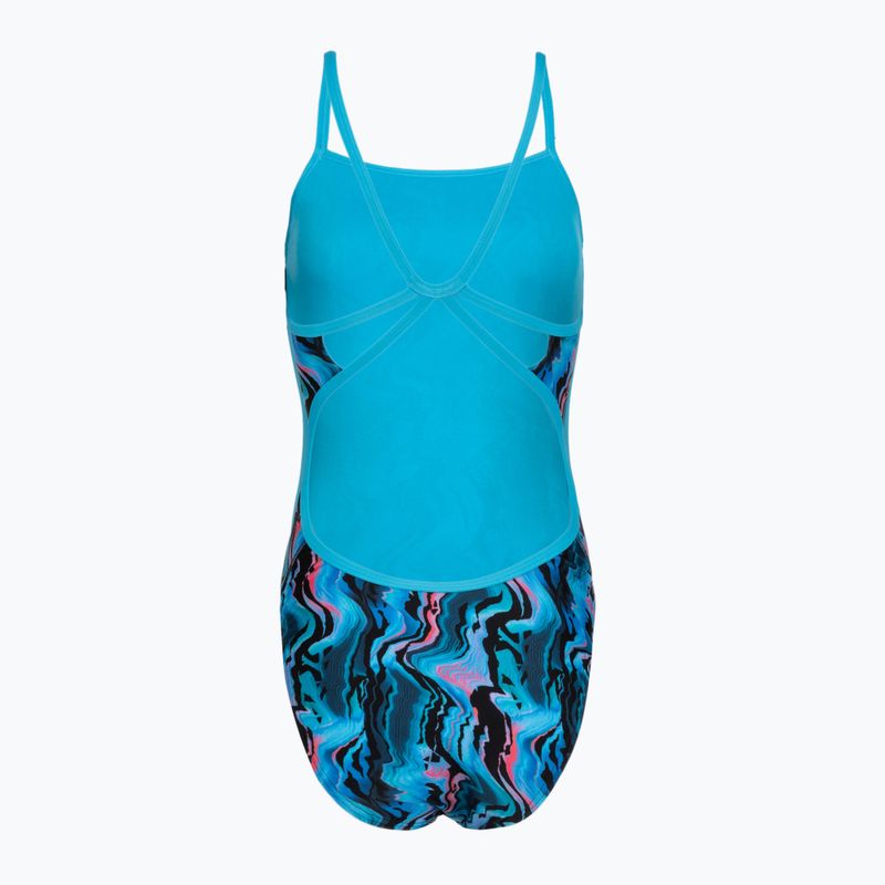 Damen-Badeanzug Speedo Printed Web Back canyon ombre/black 2