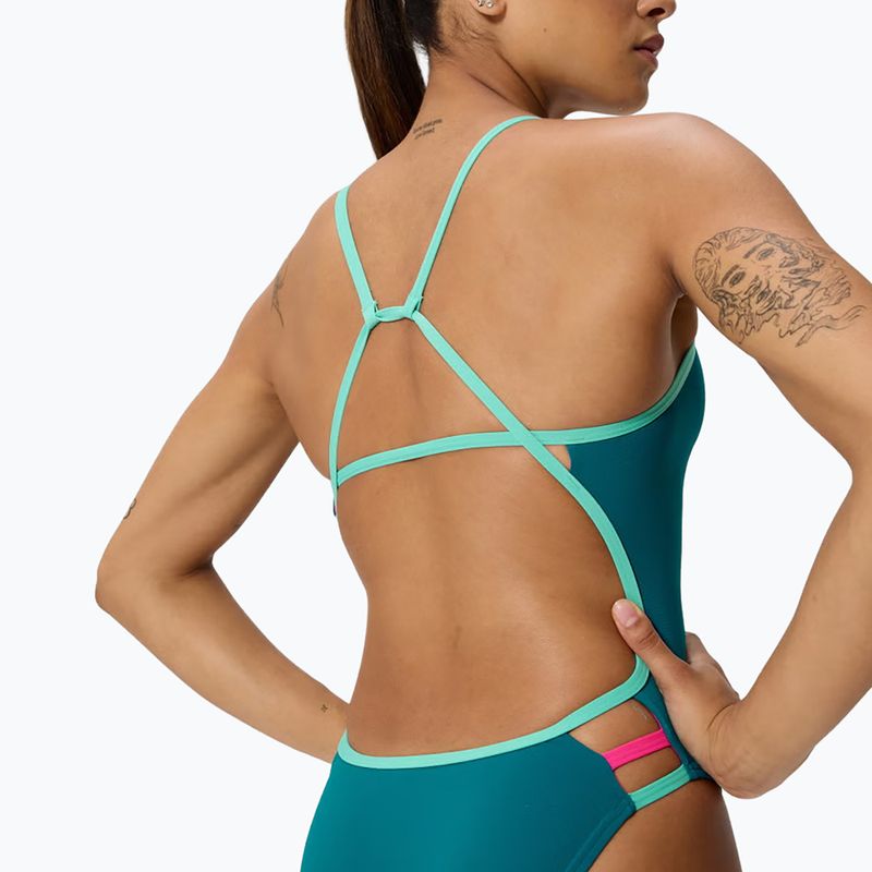 Damen-Schwimmanzug Speedo Solid Tri peacock 4