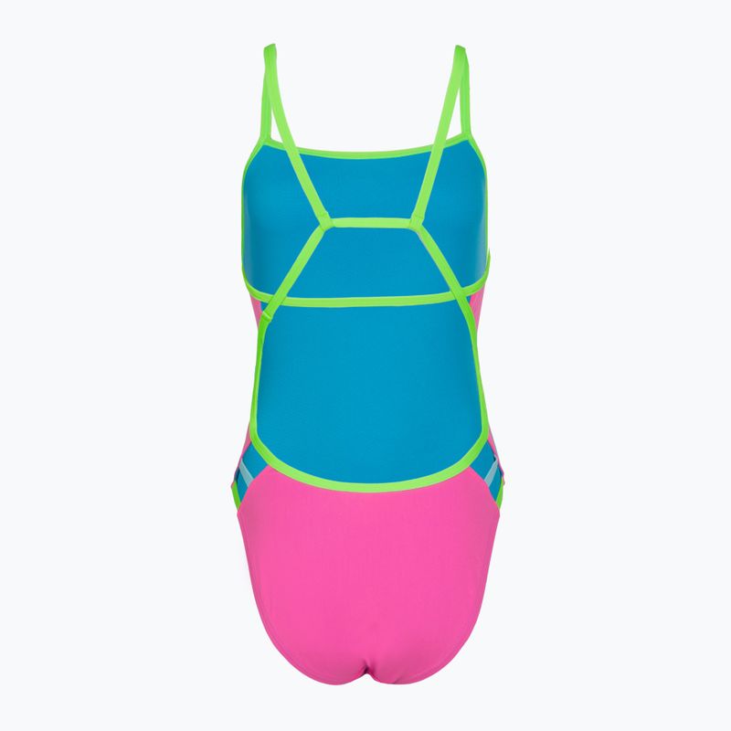 Damen-Badeanzug Speedo Solid Tri neon flamingo 2