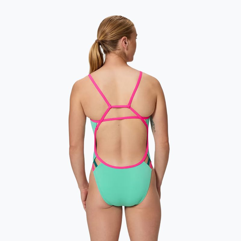 Damen Badeanzug Speedo Solid Tri aqua breeze 2