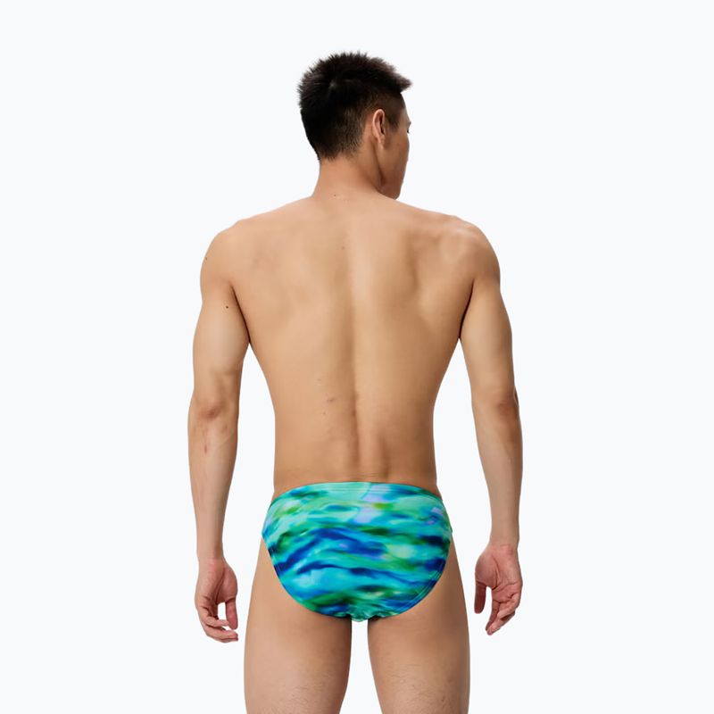 Herren Badeboxer Speedo Printed Brief sunset grove/green 2