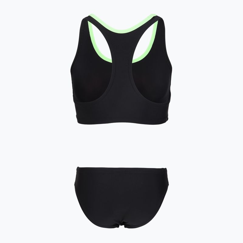 Damen zweiteiliger Badeanzug Speedo Placement Raceback 2pc anthracite/clover 2