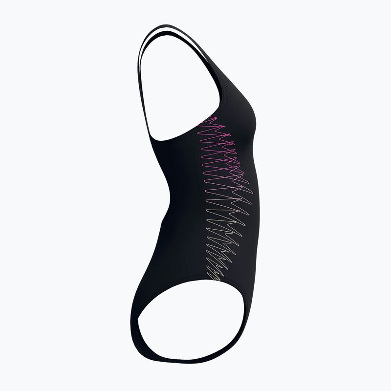 Damen-Einteiler Badeanzug Speedo Placement Muscleback anthracite/clover 9