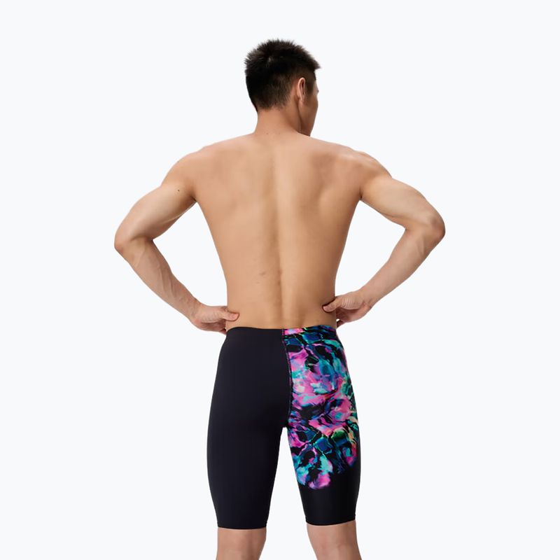 Herren-Jammer Speedo Placement Aquashort glitchy garden/black 2