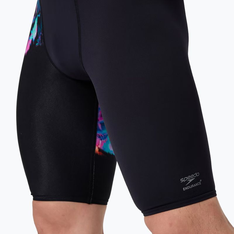 Herren-Jammer Speedo Placement Aquashort glitchy garden/black 6