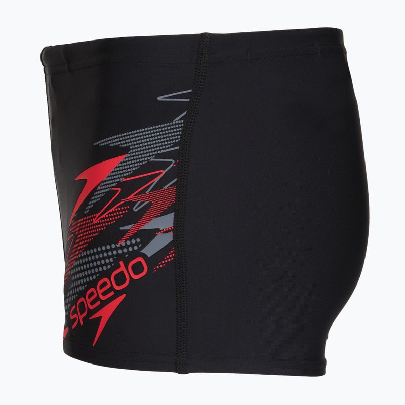  Jungen-Badeboxer Speedo Medley Logo Aquashort Anthracite/Hrr 3