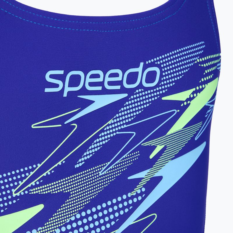 Kinder Badeanzug Speedo Medley Logo Medalist sapphire/mayan blue 3