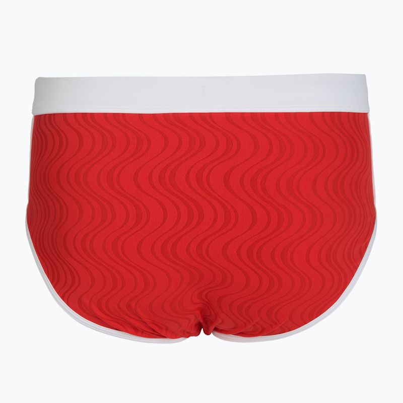 Herren-Bade-Slip Speedo Texture Brief 3.5" High Risk Red 2