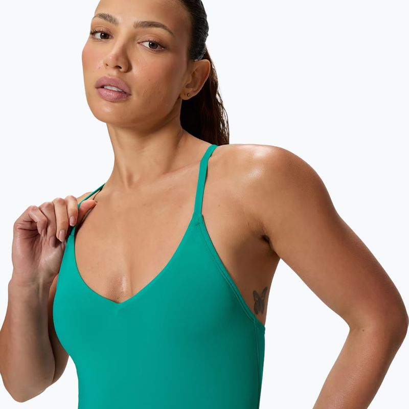 Einteiliger Damen-Badeanzug Speedo Solid V-Neck peacock teal 4