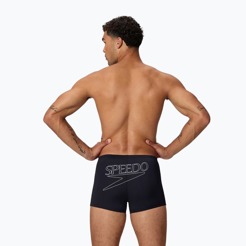 Herren Badeboxer Speedo Endurance+ Logo Aquashort anthracite 2