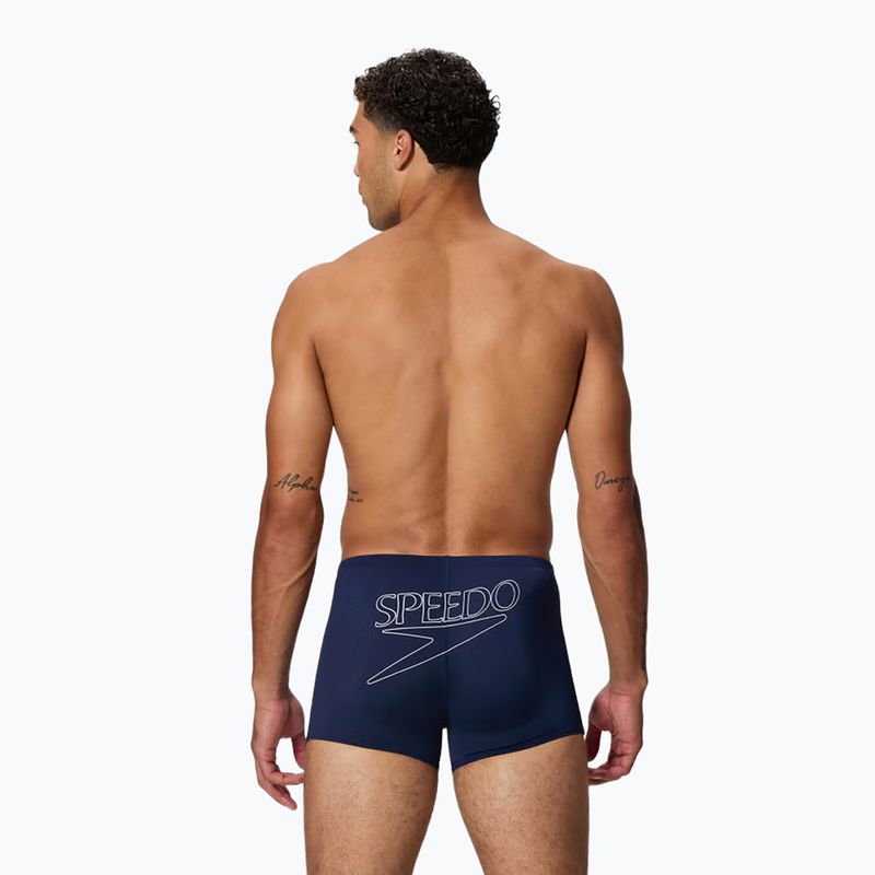 Herren Badeboxer Speedo Endurance+ Logo Aquashort peacoat 2